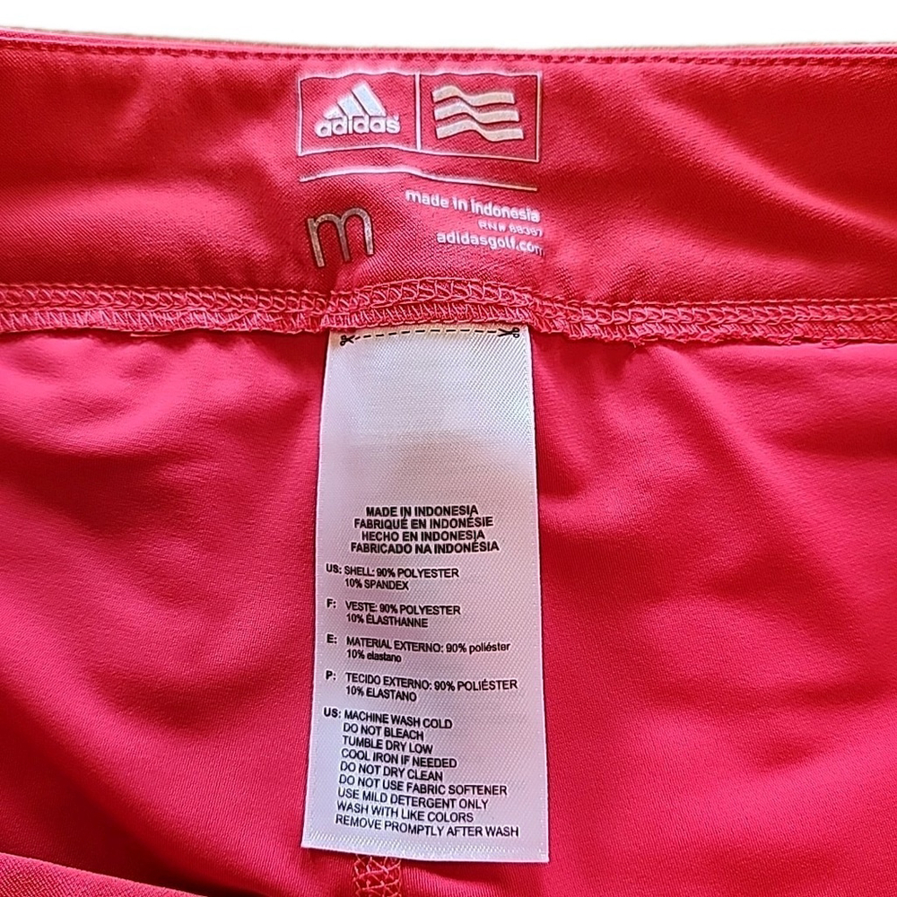 Adidas Women's Skort Golf Coral Size Medium Athletic - Picture 3 of 6